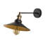 Lampe murale élégante, noire et dorée, 9,8 po x 15,7 po | Corps en fer durable, douille E27 (40 W maximum) | Design élégant et glamour, classé IP20 | Comprend les instructions d'installation et l'appareil de connexion, parfait pour un décor moderne