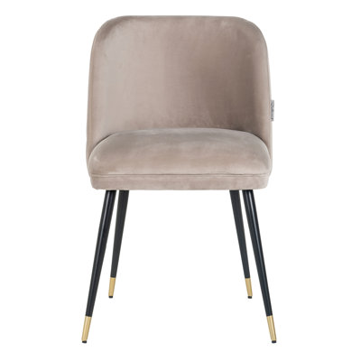 Chaise d'appoint en velours Alicia