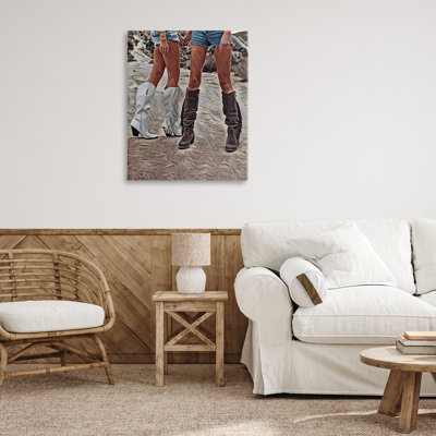Rodeo Girls Friendship Canvas, design by Jesse Keith