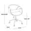 Chaise de travail en métal et tissu gris-125535696