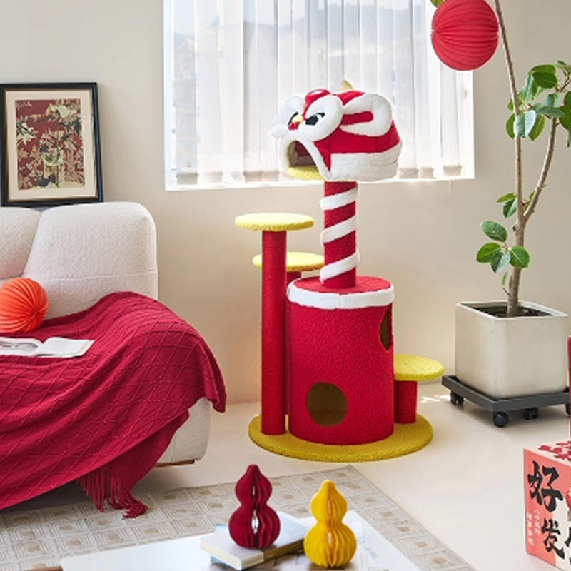 6 Tiers Cat Tree with Condons,Perch,Scratching Posts