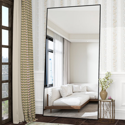 Metal Rectangle Floor Mirror