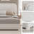 Bensu Boucle Upholstered Platform Bed，3-Piece Bedroom Sets-807834678-807834676