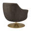 Fauteuil d'appoint pivotant en chenille Quimby Melange-338274679