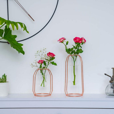 Ensemble de 2 vases en verre