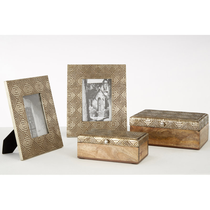 Adira Metal Embossed Picture Frame, 28cm H x 23cm W x 1cm D