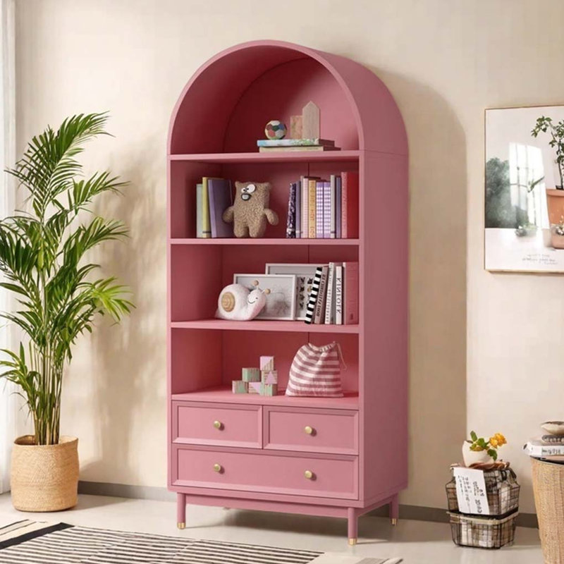 Simple modern style display cabinet, Pink