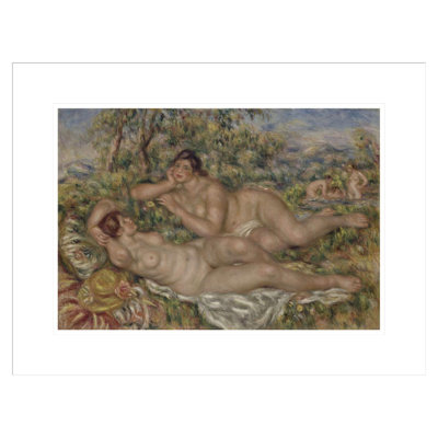 «The Bathers (Les Baigneuses)» par Pierre-Auguste Renoir, impression giclée encadrée