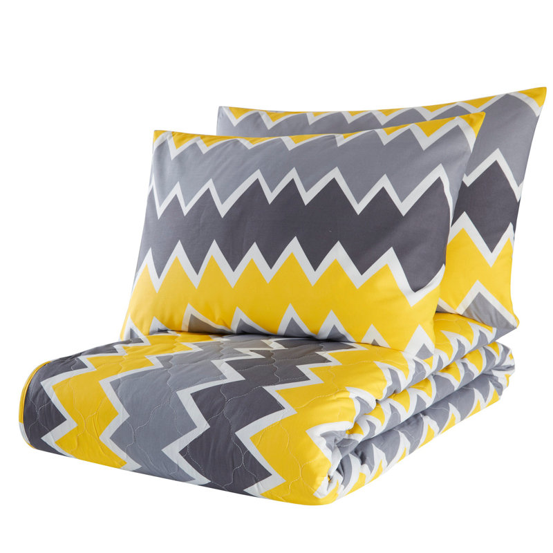 Cotton Geometric Shapes Coverlet