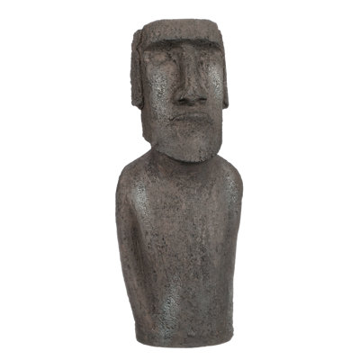 Statue de jardin monolithe Moai de Ahu Akivi de l'Île de Pâques