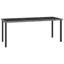 Table basse d'extérieur rectangulaire avec plateau en verre et rotin en PE pour jardin-606352519-596178467