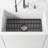 Silicone Grid Marigold Matte stone Rectangle Vessel Sink with Faucet-88709582