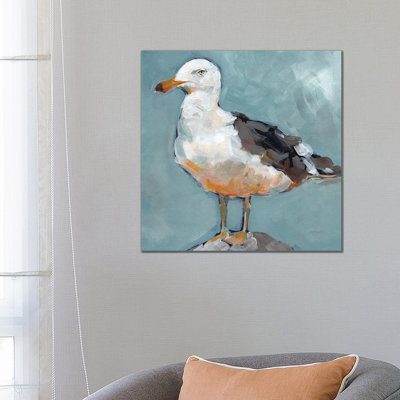 Seagull Stance II 1 Piece Wrapped Canvas Painting