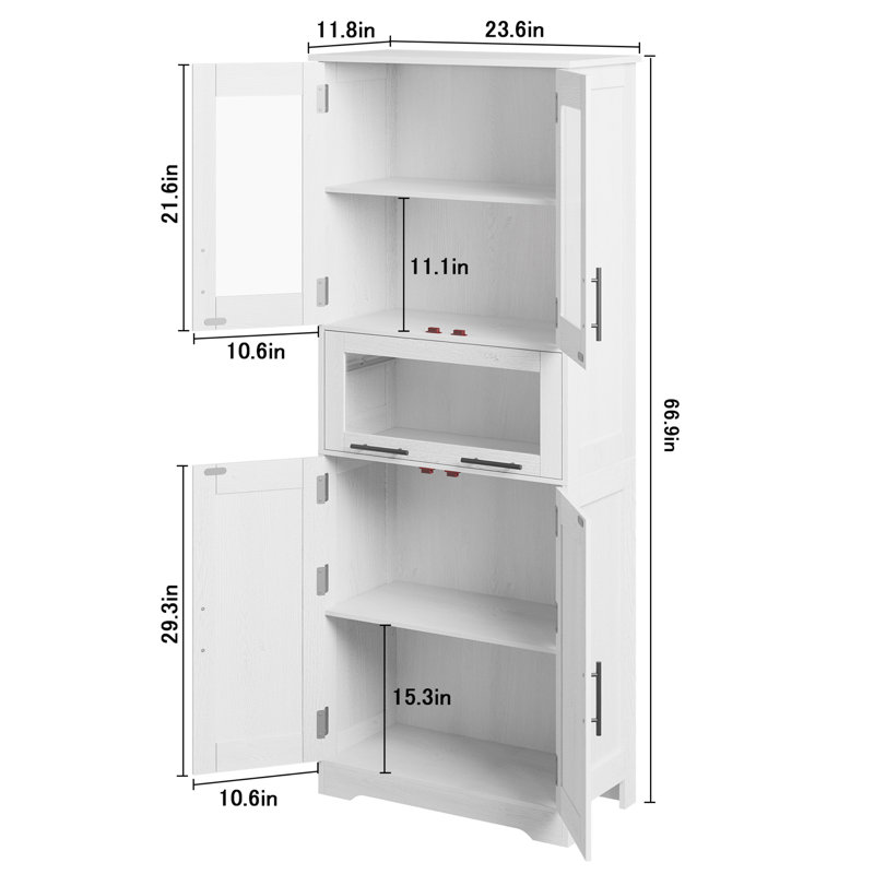 Armoire à linge autoportante Calani