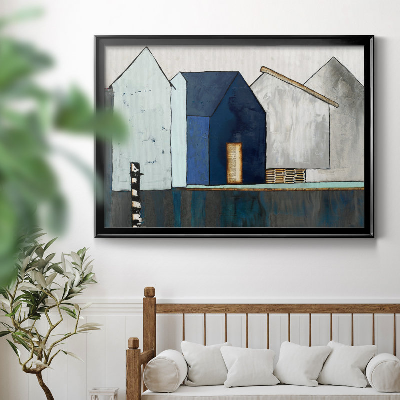 «Empty Village», reproduction sur toile encadrée, H 30,5 po x l 42,5 po x P 1,5 po, Toile avec cadre noir