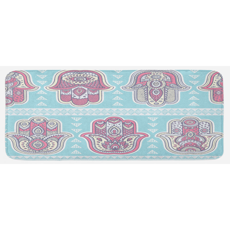 Tapis de cuisine hamsa