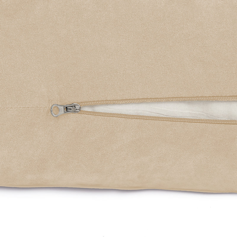 Yoga Bolster Pillow Meditation Pillow W/Washable Cover & Carry Handle, Beige