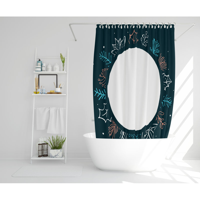 Saidi Polyester Shower Curtain, 168cm H x 168cm W