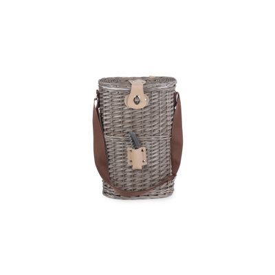 Beyer 2 Bottle Wicker Chilled Carry Basket