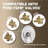 Replacement for Moen 5 inch Round 10-Function Shower Head & Trim & Tub Spout-123458087