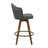 Murrieta Swivel Upholstered Counter Stool with Solid Wood Frame