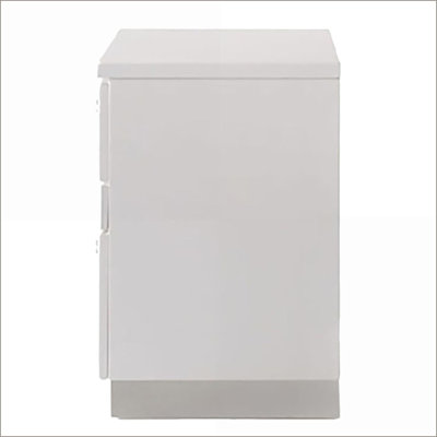 Table de chevet blanche à 3 tiroirs pour la chambre à coucher