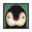 «Baby Penguin on Teal», art sur toile-94534138-100170239