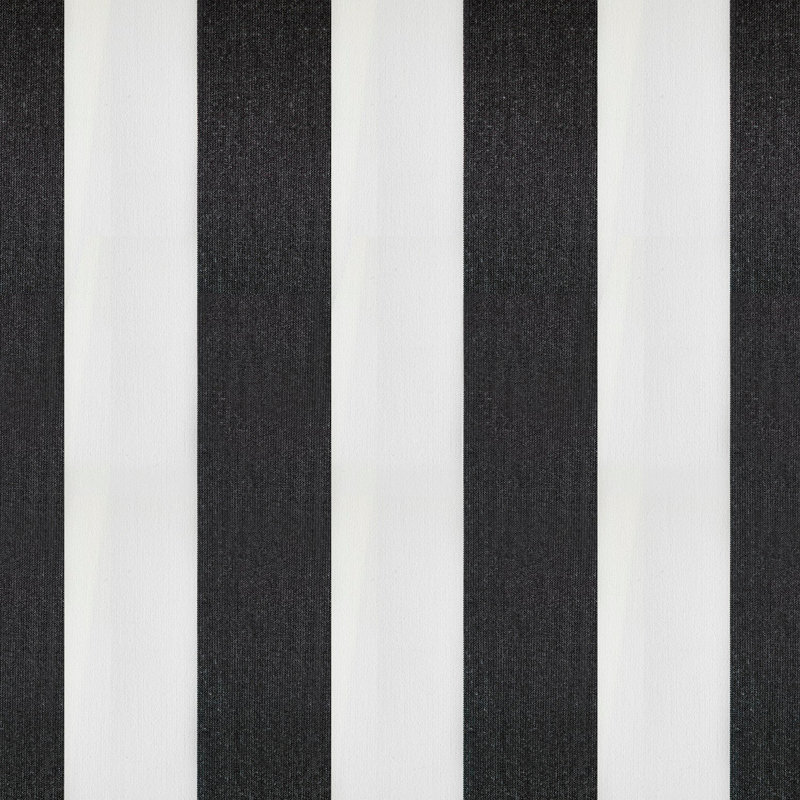 Tissu rayé pour l'extérieur, Noir