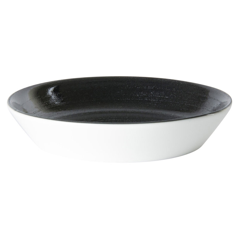 Studio Glaze Bone China Divided Serving Dish, Almost Midnight