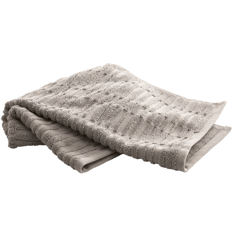 Bath Linens Hand Towel with Tatami Weave, Truffle