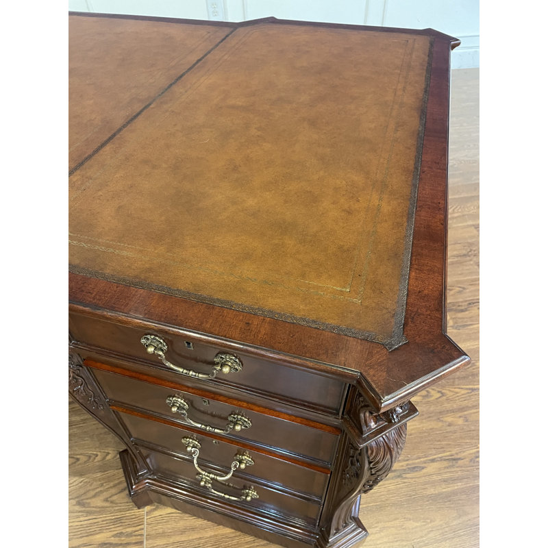 Traditional Mahogany Partners Desk
