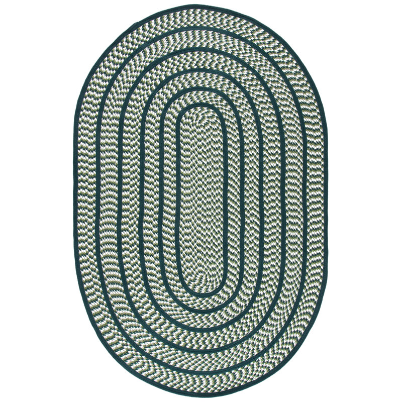 Georgina Hand Woven Performance Geometric Rug, Oval 6' x 9'