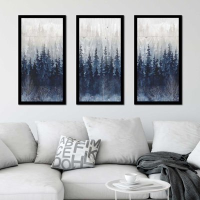 " Misty Indigo Forest " by Carol Robinson 3 - Pieces