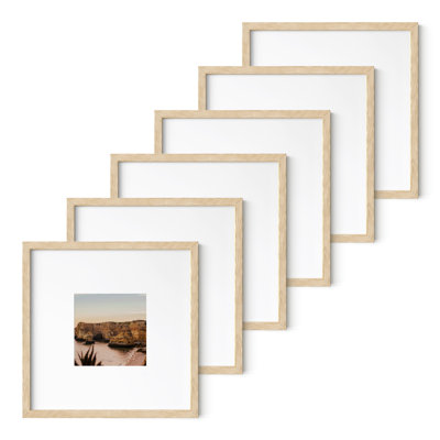 Cadre photo en bois - ensemble de 6
