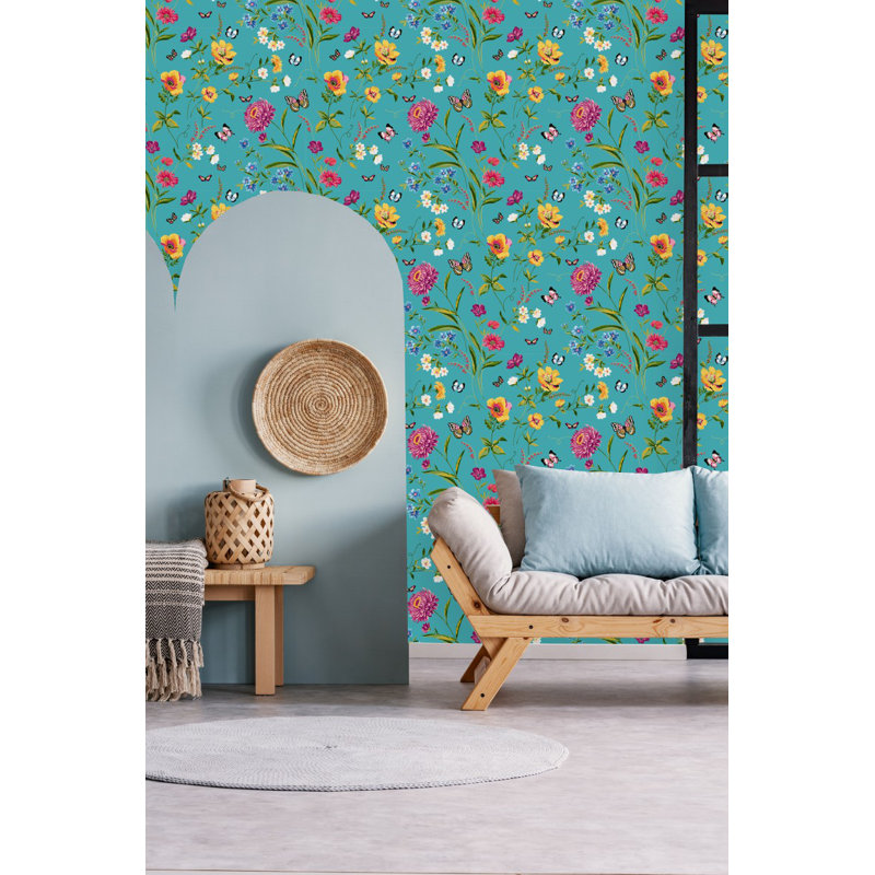 Carreau de papier peint l 25 po, L 2,08 pi x L 10,42 pi