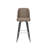 James Metal Barstool with Swivel Vinyl Upholstered Bucket Seat and Footrest-55850516-100041922