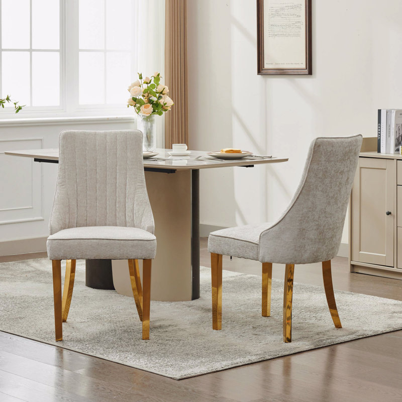 Chaise d'appoint Chenille, Beige