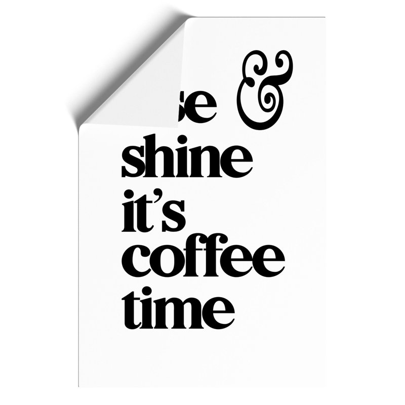 Coffee Time - Wall Art, 42cm H x 30cm W x 0.1cm D, Unframed