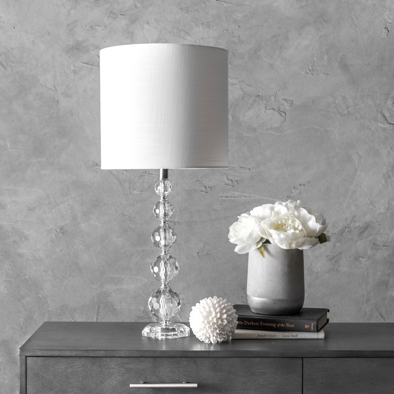 Lampe de table transparente 27 po Fike