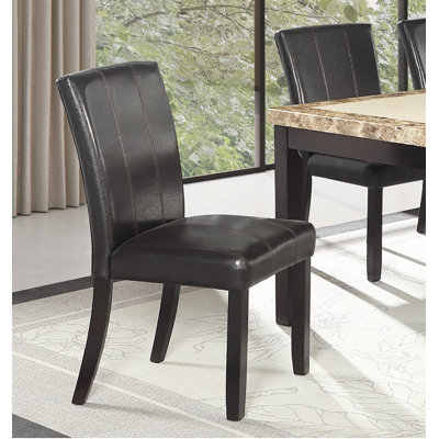 Faux Leather Upholstered Upholstered Dining Chair