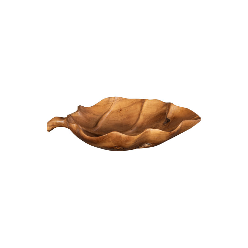 Leaf Bowl, Teak Wood Natural, Natural