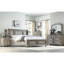 Grand lit de rangement antique gris