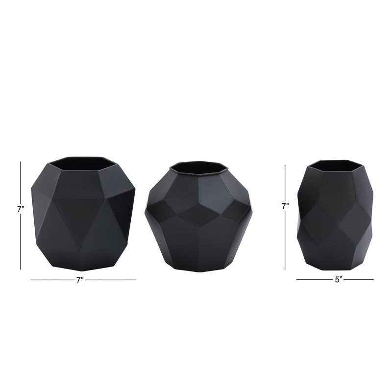 Ensemble de 3 vases de table