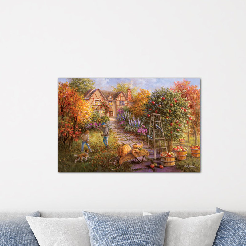 « gathering automne », reproduction d’art sur toile, H 18 po x l 26 po x P 1,5 po