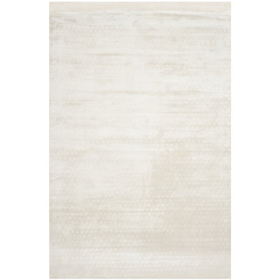 Anastasi Hand-Knotted White Area Rug