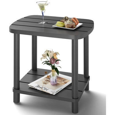 Table d'appoint d'extérieur Adirondack Table d'extérieur en bambou pour la piscine