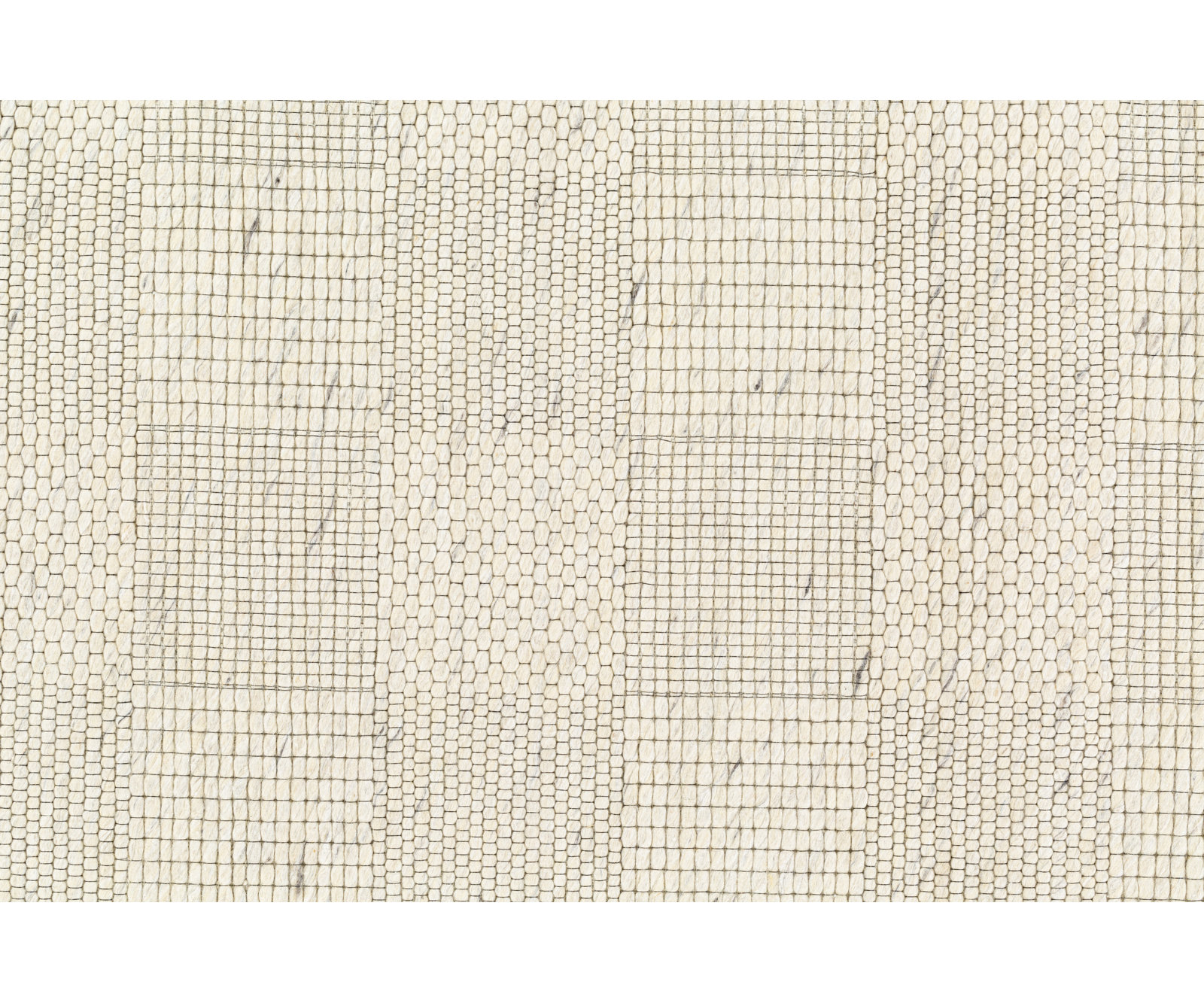 Becker Ivory Charcoal Hand-Woven Geometric Wool Rug, Rectangle 2' x 3'
