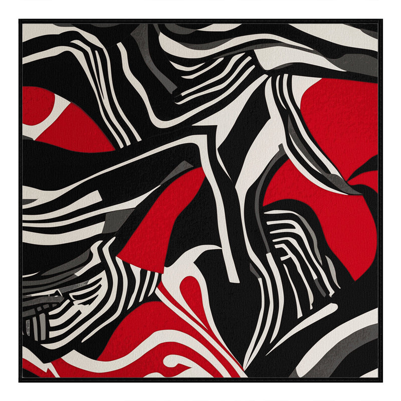 Obsidian Glow Rug, Square 5'