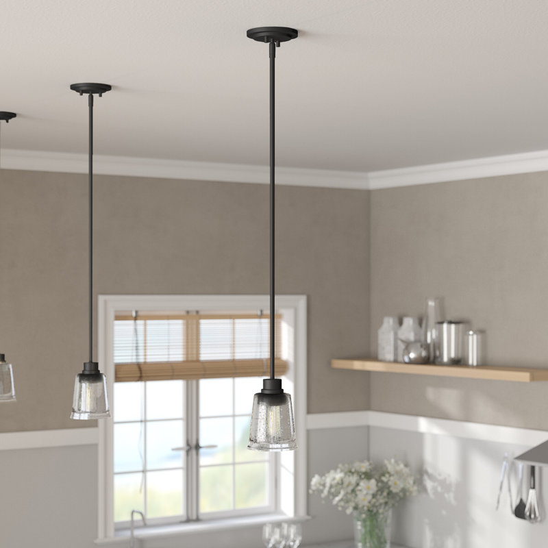 Masham 1 - Light Single Pendant, Matte Black