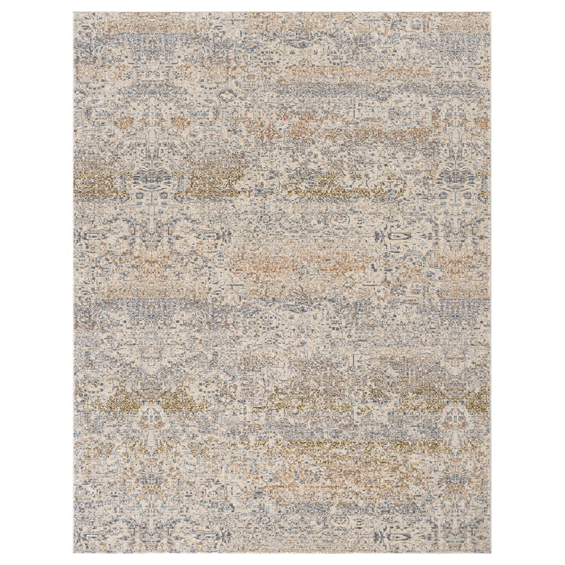Tapis tissé à la machine Retha Sand Dusk, Rectangulaire 2 pi x 3 pi
